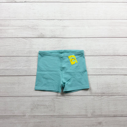Primary Turquoise Girls Bike Shorts Lightweight Cotton Blend Activewear NWT 6-7