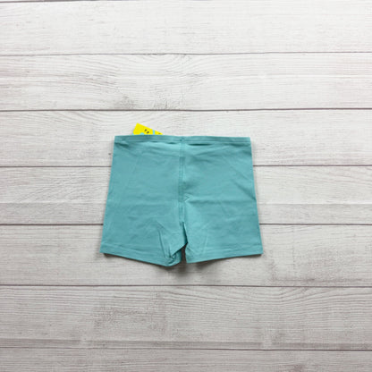 Primary Turquoise Girls Bike Shorts Lightweight Cotton Blend Activewear NWT 6-7