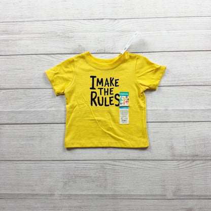 Garanimals Baby "I Make The Rules" Short Sleeve Graphic Tee NWT 3-6 Months