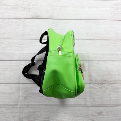 Minecraft Creeper Mini Backpack Kids Green Pixel Block Design Small Zipper Bag