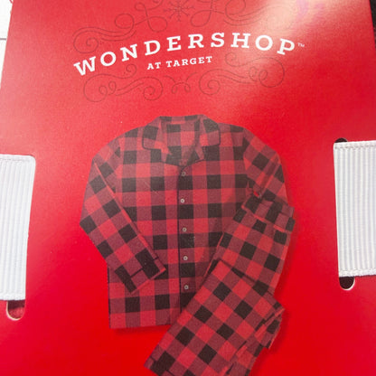 Wondershop Toddler Two Piece Pajama Set Red Black Buffalo Plaid NWT 2T