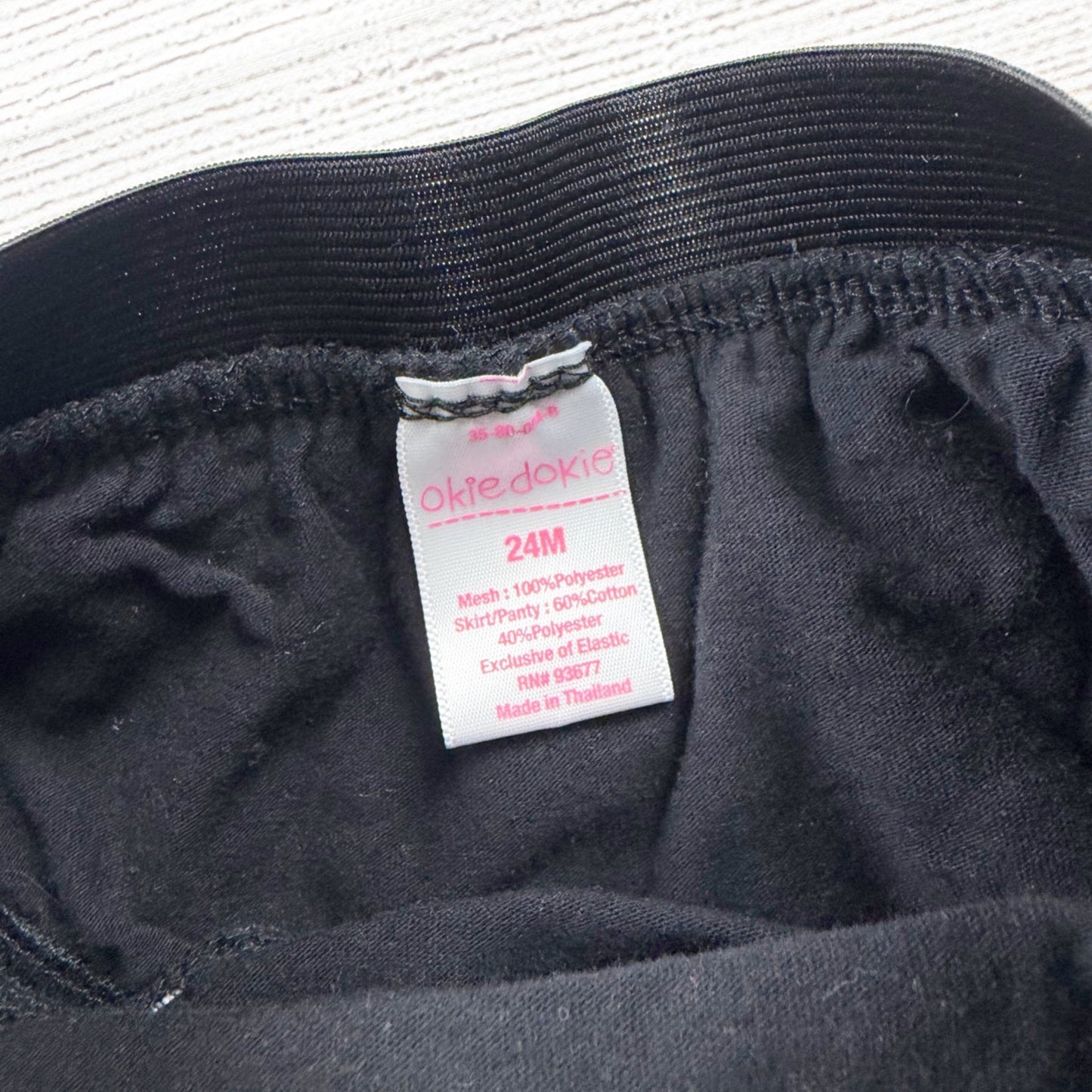 Okie Dokie Toddler Girls Tulle Skirt Black Gold Star Print 24 Months