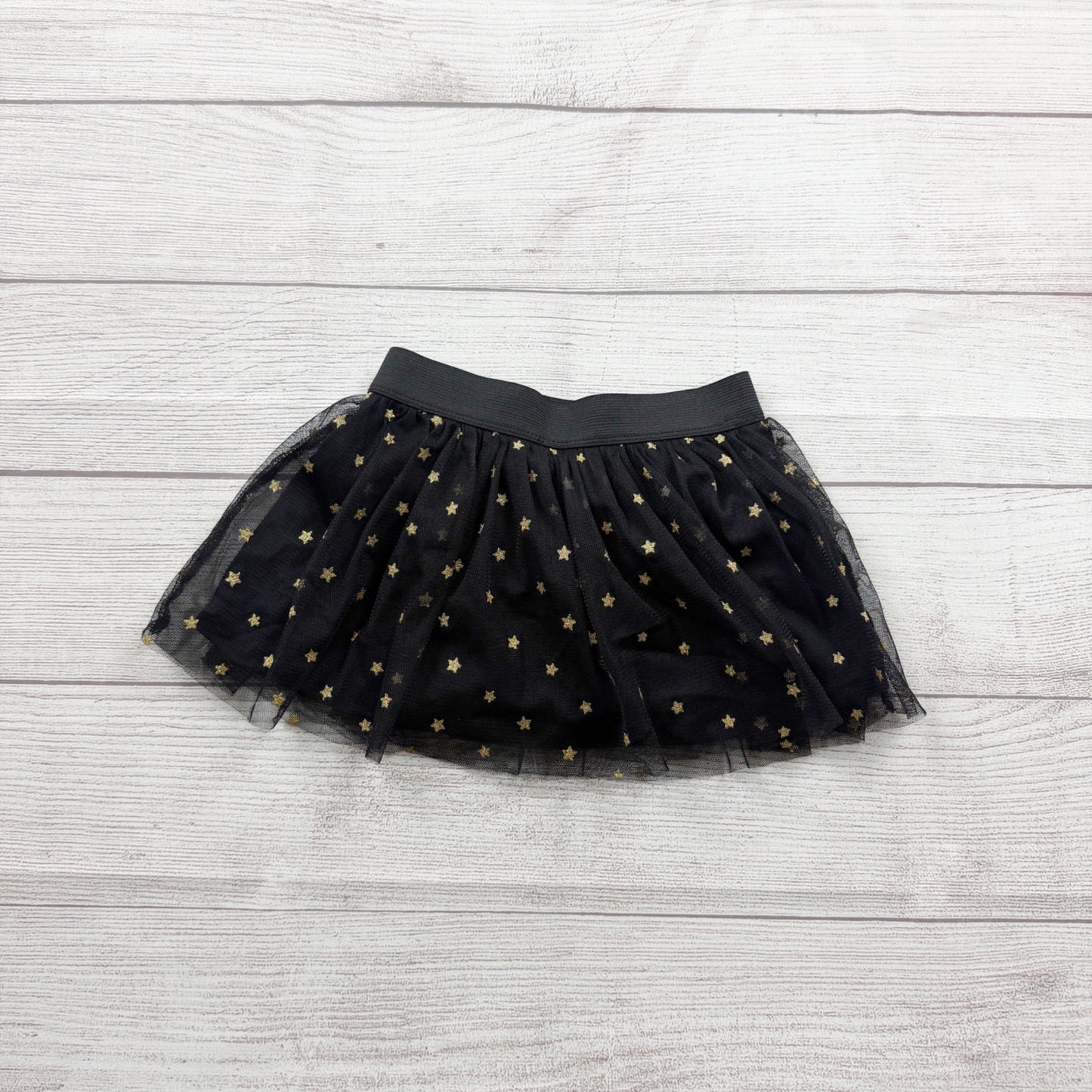 Okie Dokie Toddler Girls Tulle Skirt Black Gold Star Print 24 Months