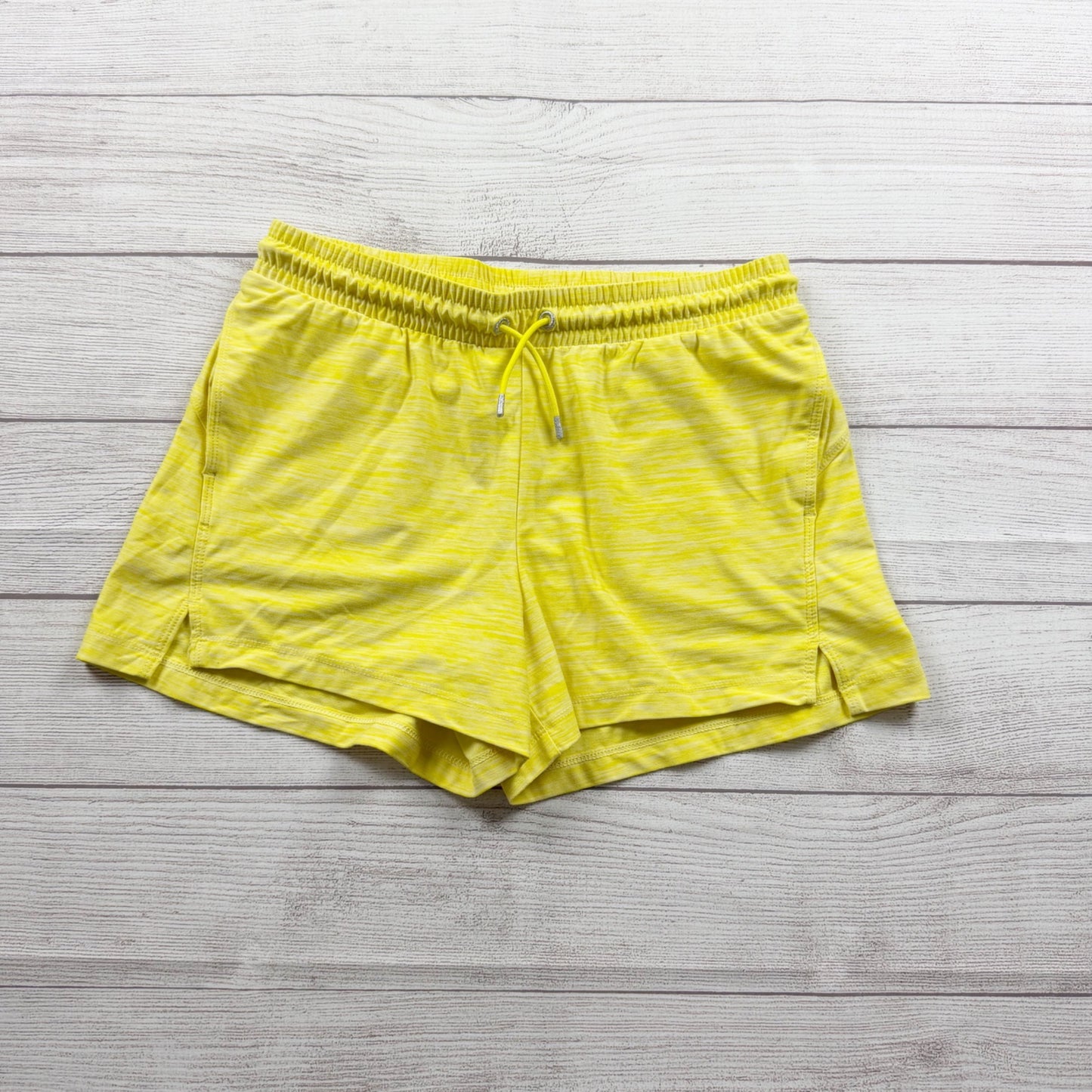 All in Motion Girls Athletic Shorts Yellow Running Workout Shorts XL 14