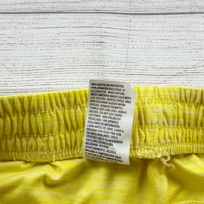 All in Motion Girls Athletic Shorts Yellow Running Workout Shorts XL 14