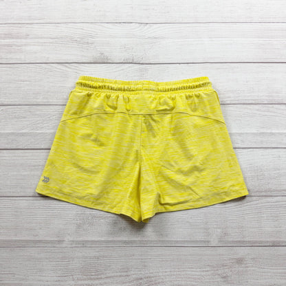 All in Motion Girls Athletic Shorts Yellow Running Workout Shorts XL 14