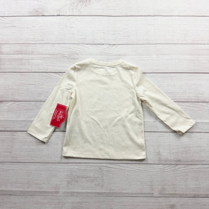 Holiday Time Toddler Long Sleeve Santa Shirt "There Better Be Cookies" NWT 2T