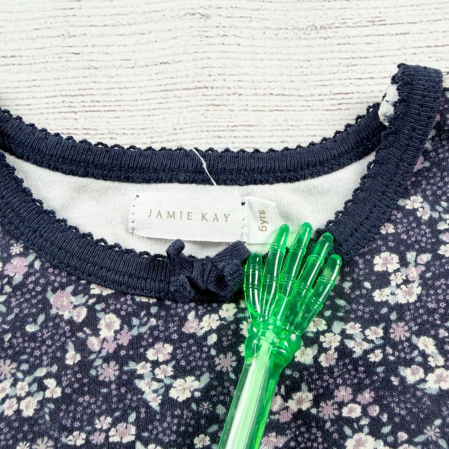 Jamie Kay Organic Cotton Long Sleeve Top Navy Floral 5