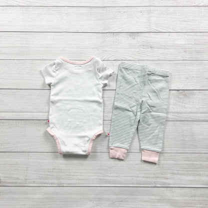 Skip Hop Baby 2 Piece Outfit Dream Print Bodysuit Striped Pants 6-9 Months