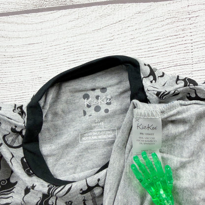 Kickee Pants Kids Bamboo Pajama Set Rock and Roll Guitar Print Sleepwear NWT 3T