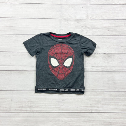Marvel SpiderMan Toddler Boys T-Shirt Short Sleeve Graphic Tee Spider Mask 3T