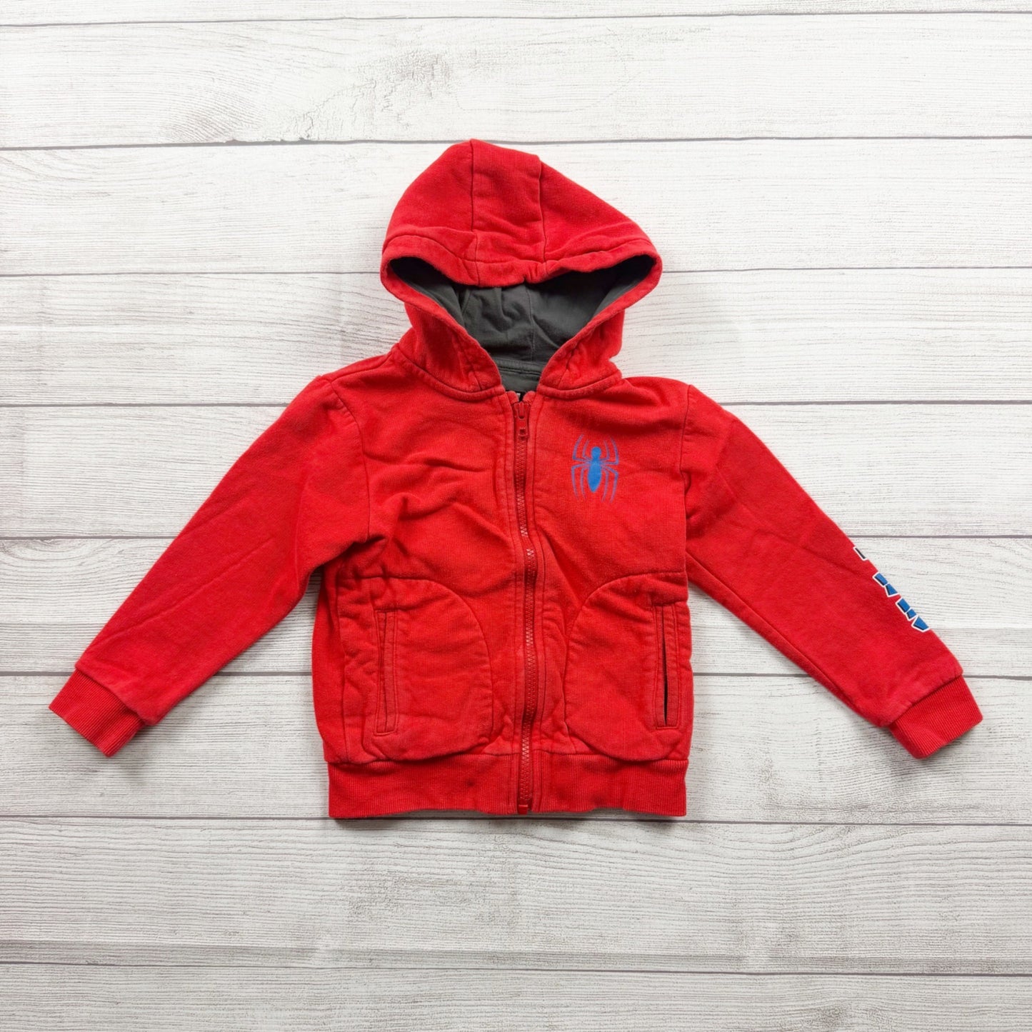 Marvel Spider-Man Kids Zip Hoodie Graphic Sweatshirt Jacket 3-4