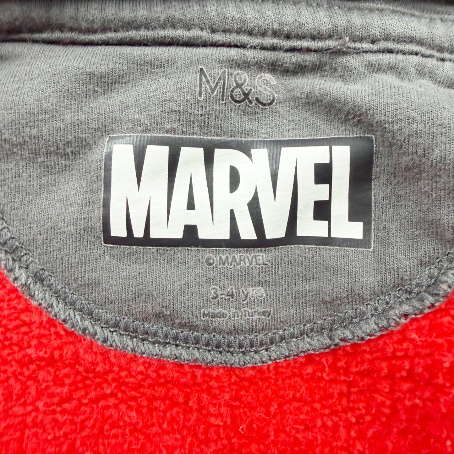 Marvel Spider-Man Kids Zip Hoodie Graphic Sweatshirt Jacket 3-4