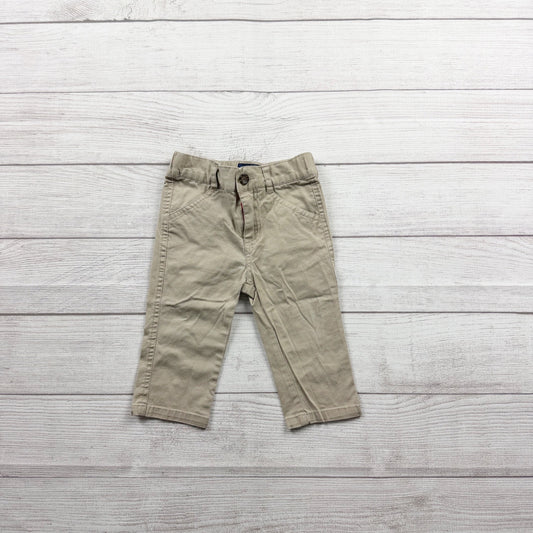 Andy & Evan Toddler Boys Khaki Pants Tan Stretch Chino Pants 12-18 Months