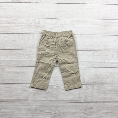 Andy & Evan Toddler Boys Khaki Pants Tan Stretch Chino Pants 12-18 Months