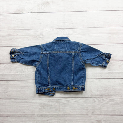 French Toast Toddler Denim Jacket Button Front Blue Western Style 9-12 Months