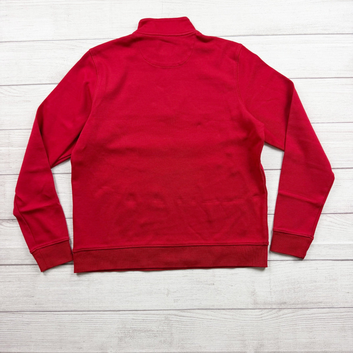 Vineyard Vines Boys Red Quarter Zip Pullover Sweatshirt Cotton Whale Logo XL 18