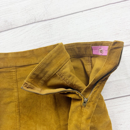 Crewcuts Corduroy A-Line Mustard Yellow Girls Skirt Classic Design 12
