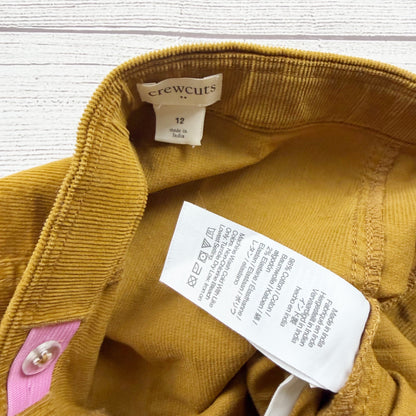 Crewcuts Corduroy A-Line Mustard Yellow Girls Skirt Classic Design 12