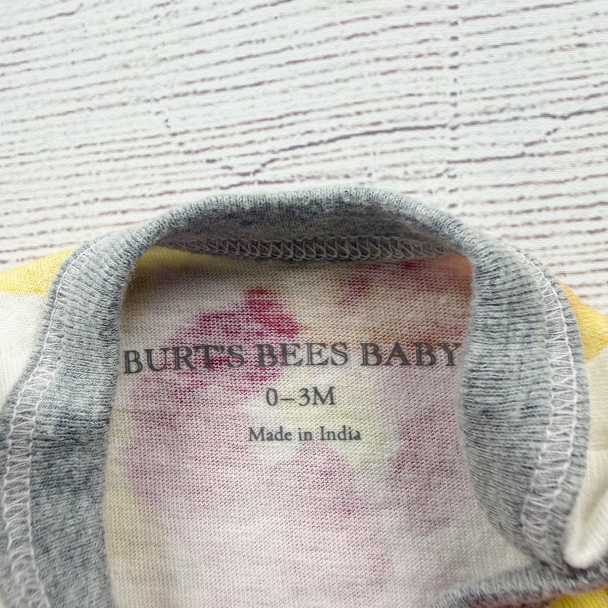 Burts Bees Baby Organic Coverall Watercolor Romper Floral Print 0-3 Months