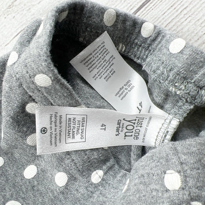 Just One You Carter’s Kids Pajama Set Yellow Sheep Graphic Long Sleeve PJs 4T