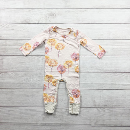 Burt’s Bees Baby Sleeper Pajamas Watercolor Tree One Piece Romper 6-9 Months