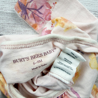 Burt’s Bees Baby Sleeper Pajamas Watercolor Tree One Piece Romper 6-9 Months