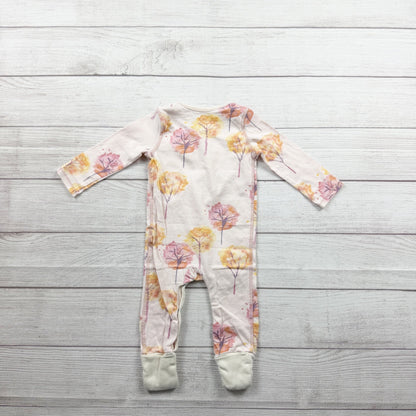 Burt’s Bees Baby Sleeper Pajamas Watercolor Tree One Piece Romper 6-9 Months