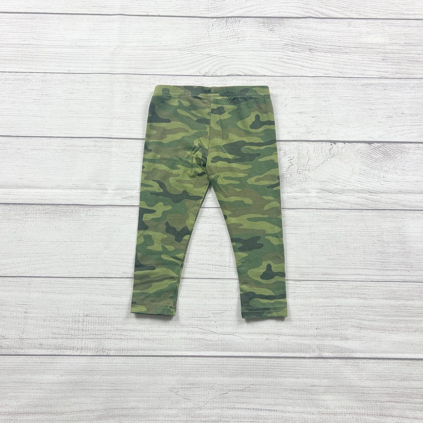 Carter’s Baby Leggings Green Camo Print Stretch Pants Pull On 12-18 Months