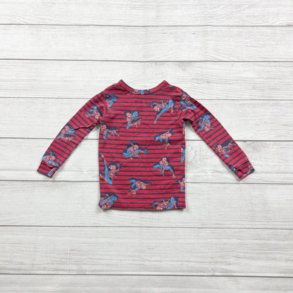 Baby Gap x Marvel Spider-Man Pajama Set Red Navy Striped 2-Piece PJs 2T