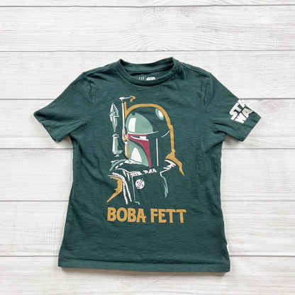Gap Kids x Star Wars Boba Fett T-Shirt Graphic Tee Short Sleeve S 6-7
