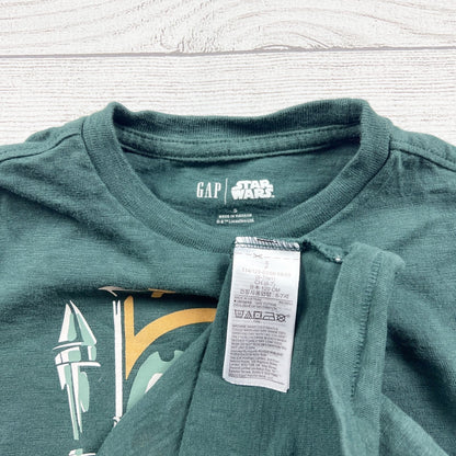 Gap Kids x Star Wars Boba Fett T-Shirt Graphic Tee Short Sleeve S 6-7