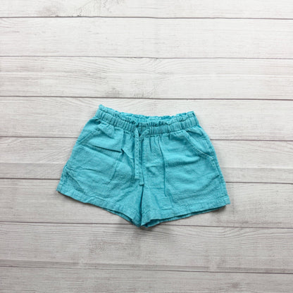 Cat & Jack Girls Turquoise Elastic Waist Drawstring Shorts M 8