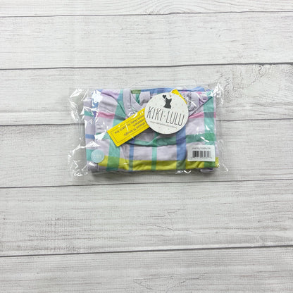 Kiki + Lulu Kids Bamboo Pajamas Set Pastel Plaid 2pc NWT 7-8