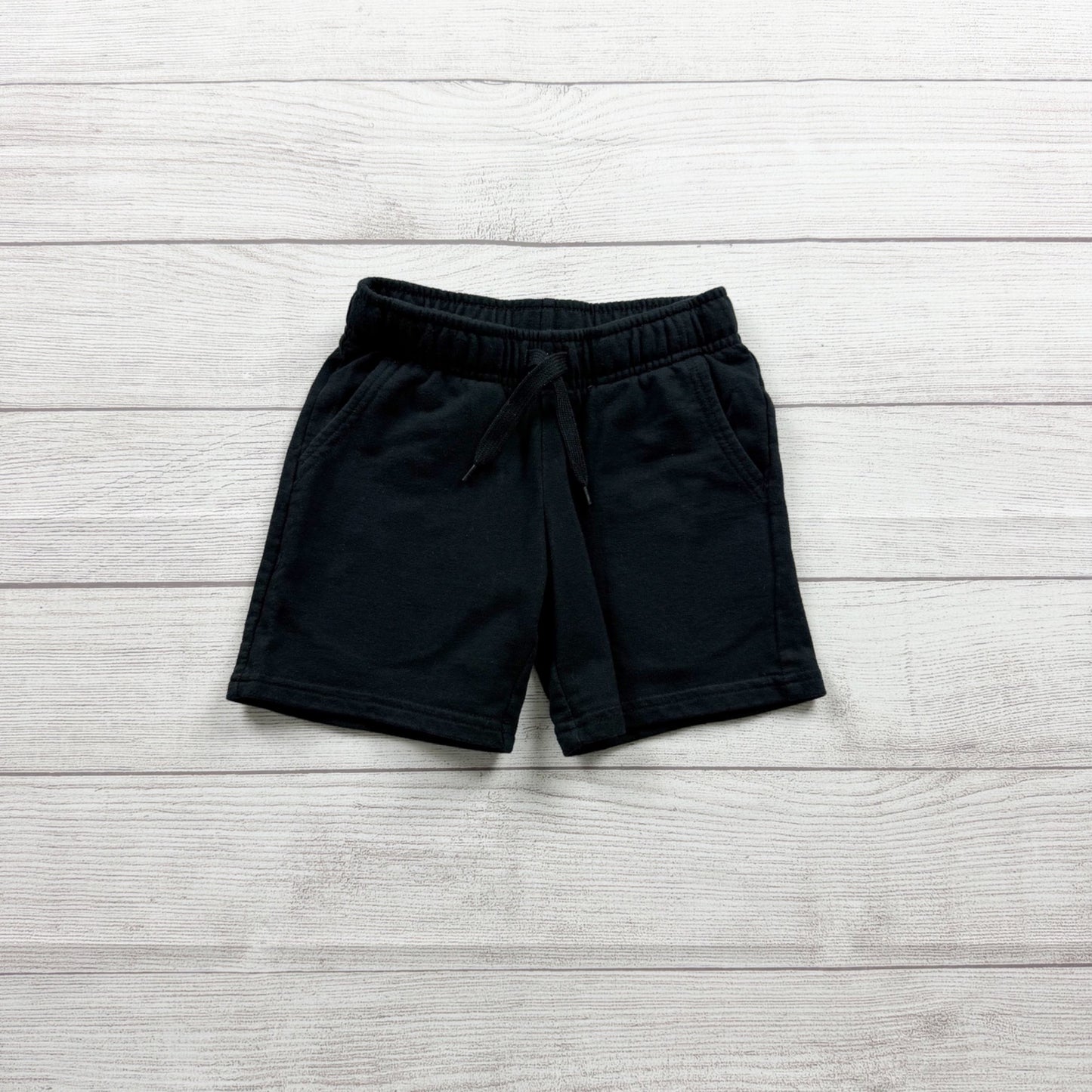 Cat & Jack Toddler Shorts Black Drawstring Sweatshorts Pull-On Kids XS 4-5
