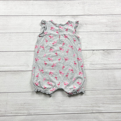 Just One You by Carter’s Baby Romper Flamingo Print Bubble 12-18 Months