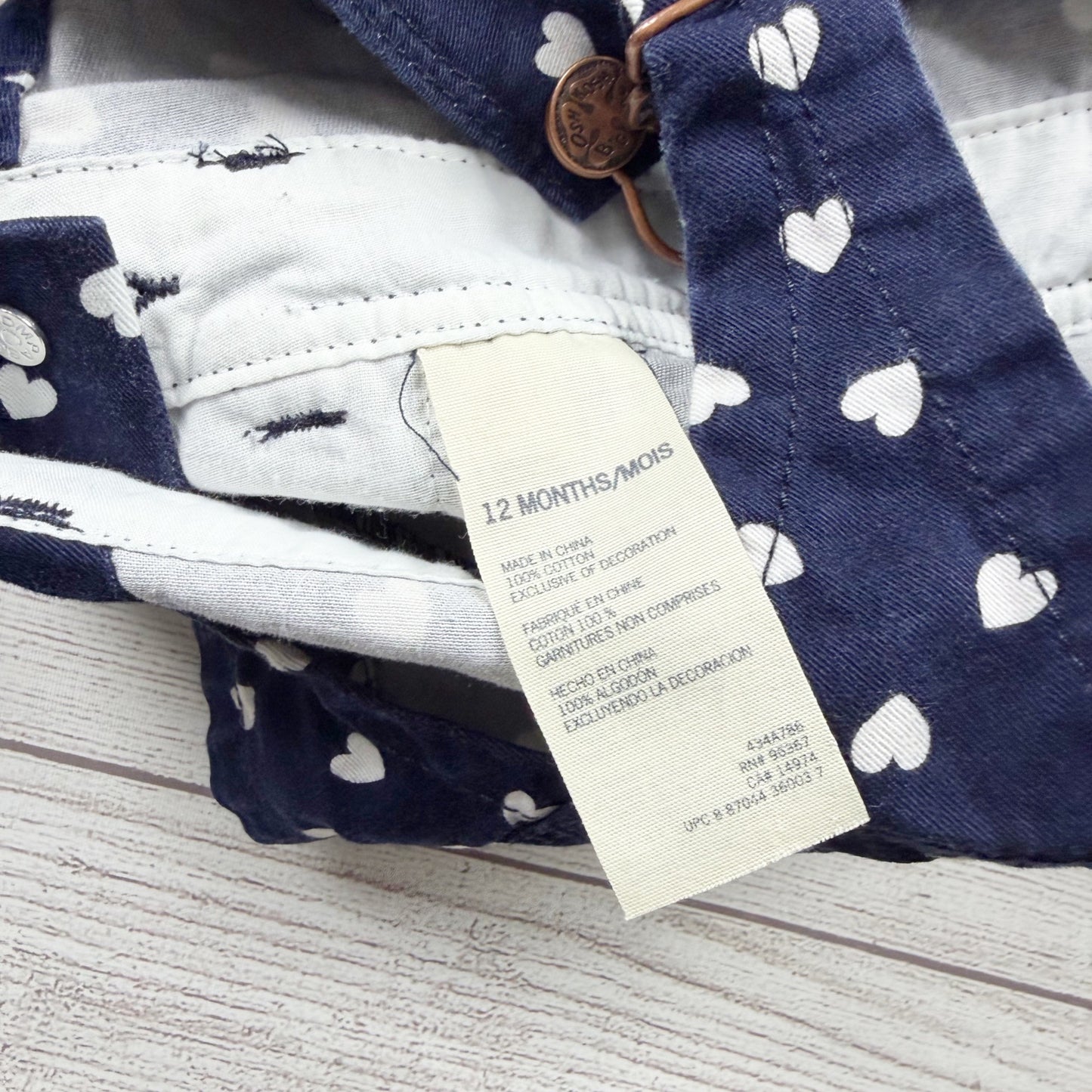 9-12M | Print Overalls