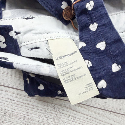 9-12M | Print Overalls