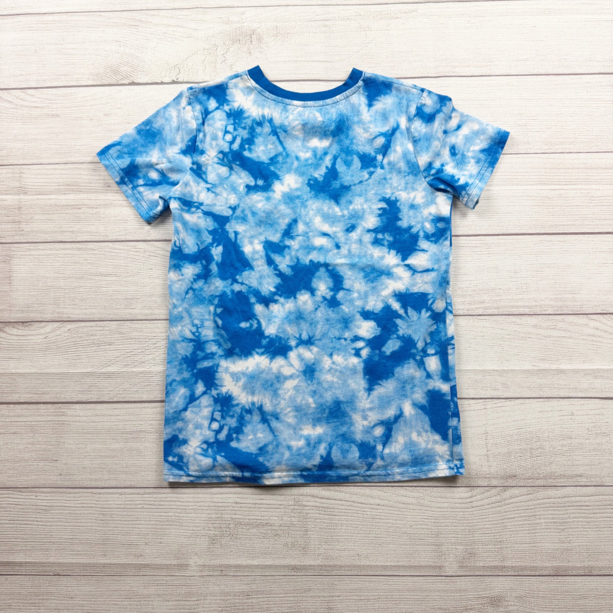 Champion Short Sleeve Tie Dye Blue White Graphic Tee Authentic Athleticwear M