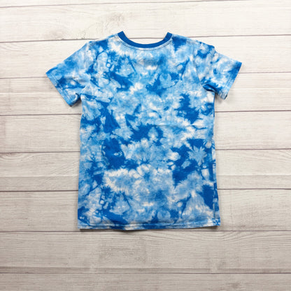 Champion Short Sleeve Tie Dye Blue White Graphic Tee Authentic Athleticwear M