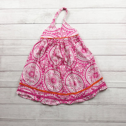 The Children's Place Vintage Sleeveless Halter Dress Lightweight Cotton Blend 6