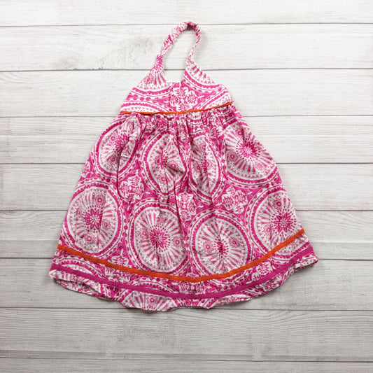 The Children's Place Vintage Sleeveless Halter Dress Lightweight Cotton Blend 6