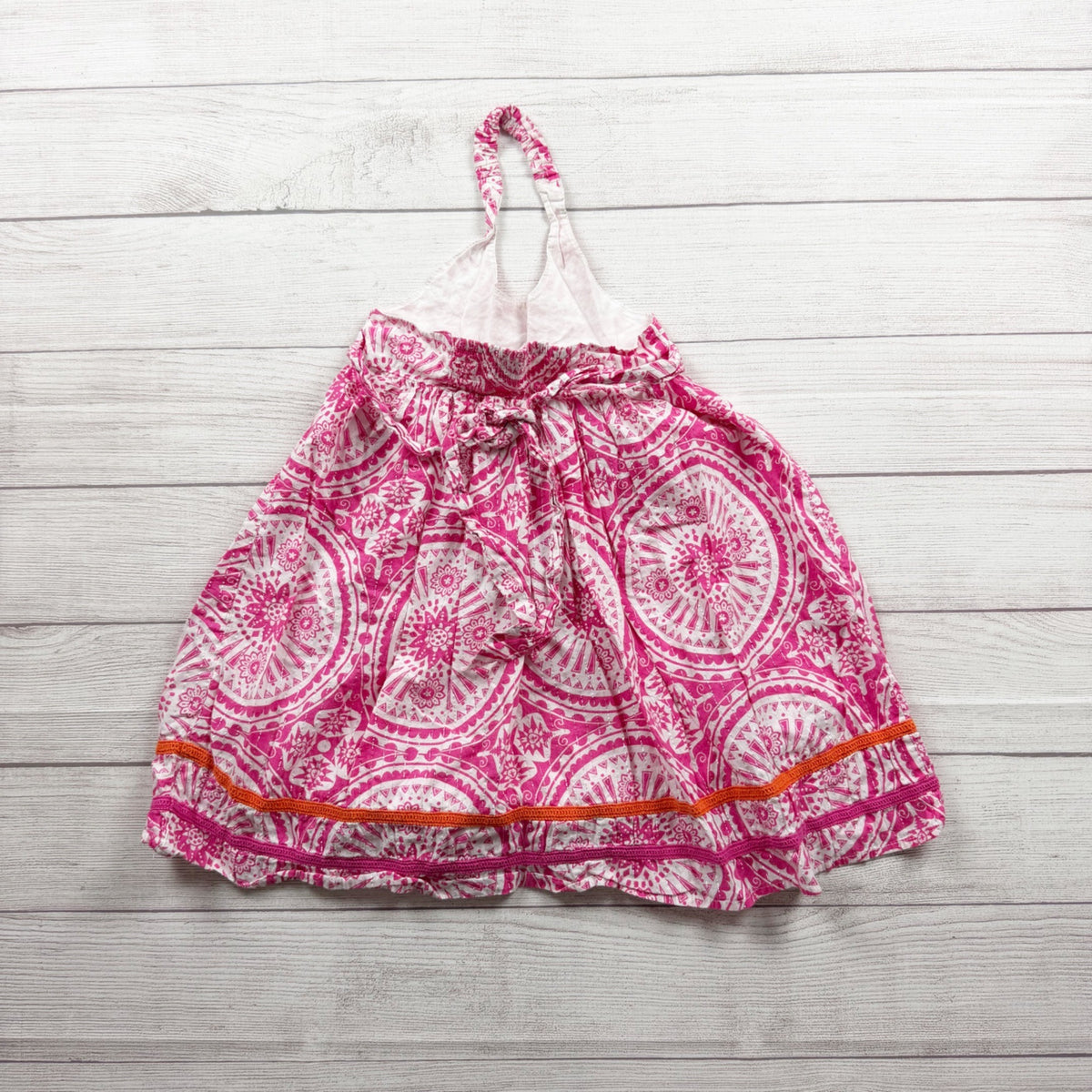 The Children's Place Vintage Sleeveless Halter Dress Lightweight Cotton Blend 6