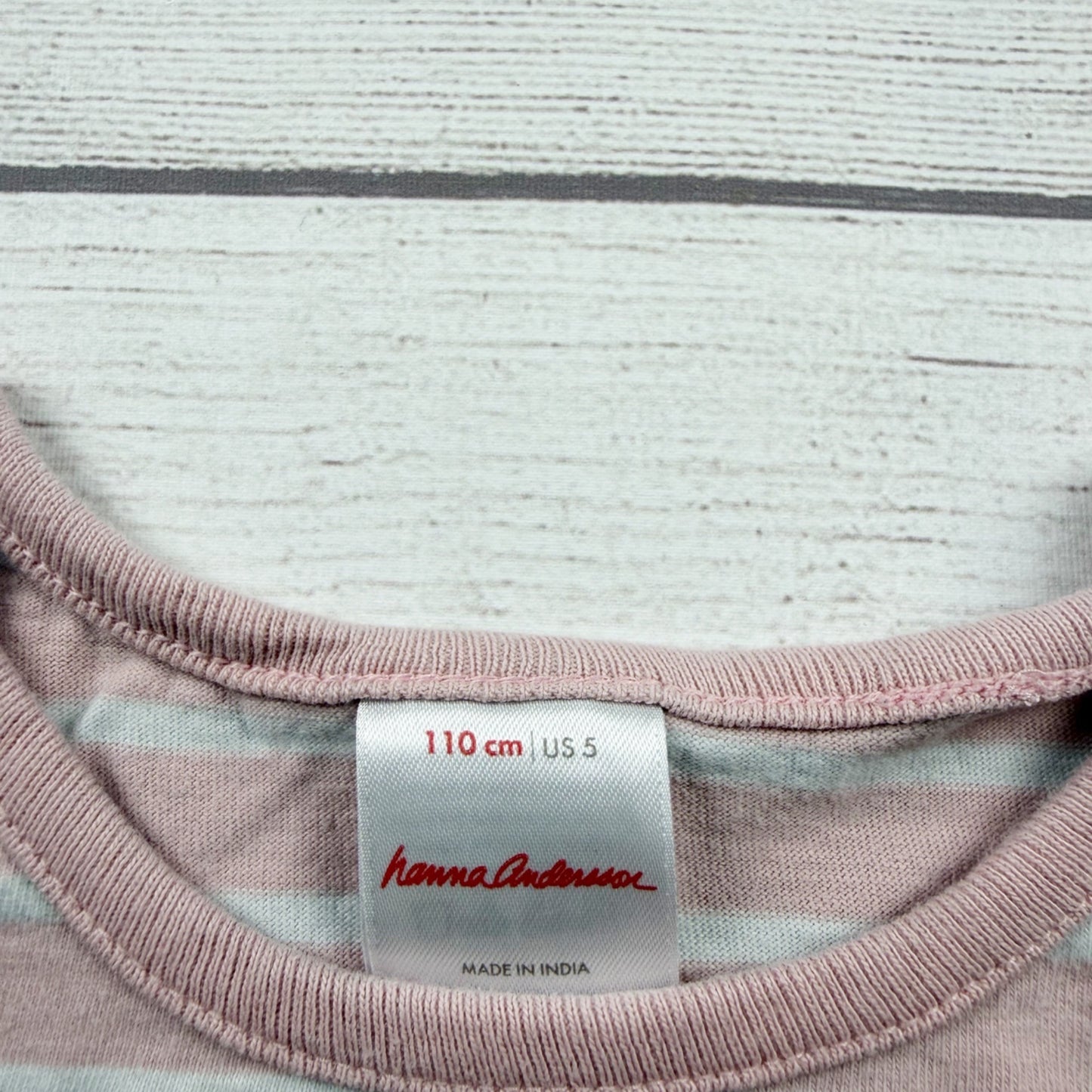 Hanna Andersson Girls Long Sleeve Striped Rainbow Dress 110 US 5