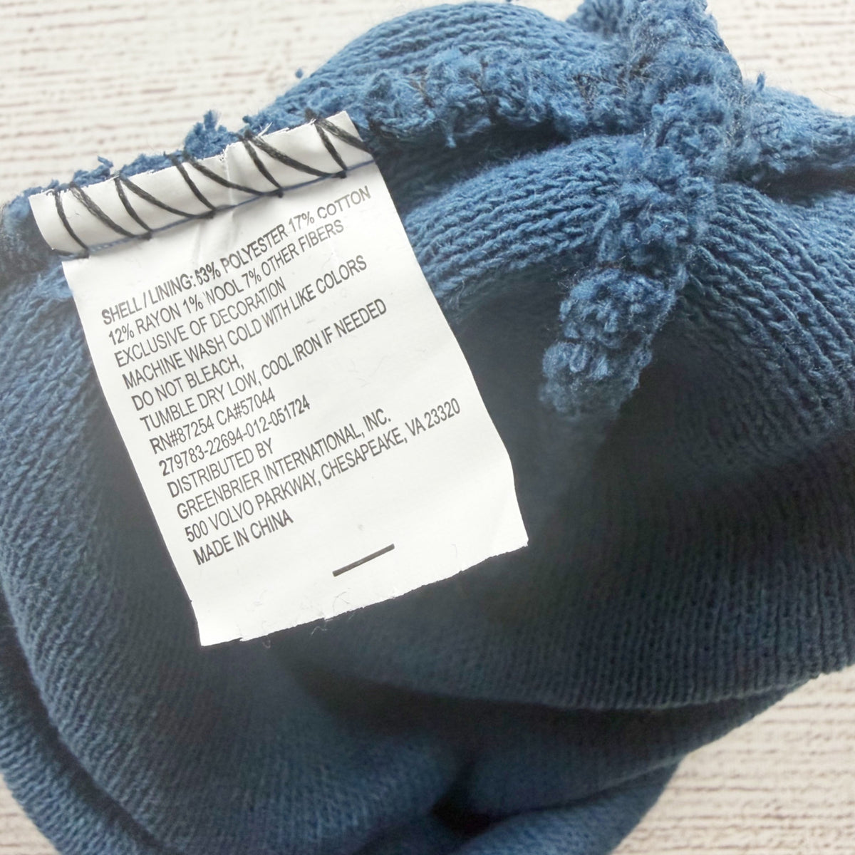 Knit Beanie Embroidered Football Patch Warm Winter Hat Toddler Unisex One Size