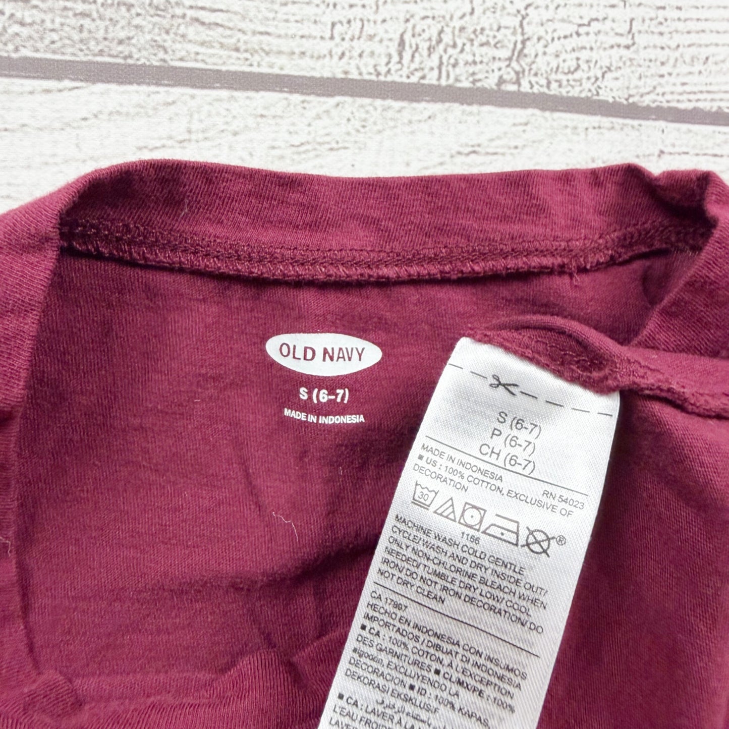 Old Navy Girls Maroon Long Sleeve Tunic Dress "Hoo Loves You" Embroidery S 6-7
