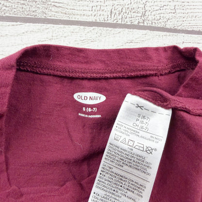 Old Navy Girls Maroon Long Sleeve Tunic Dress "Hoo Loves You" Embroidery S 6-7