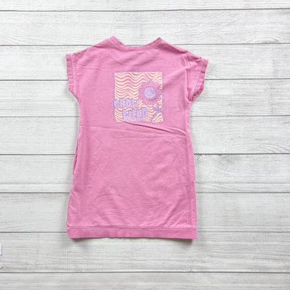 Cotton On Pink Girls T-Shirt Dress Front Pockets "Grow Wild" Graphic 6