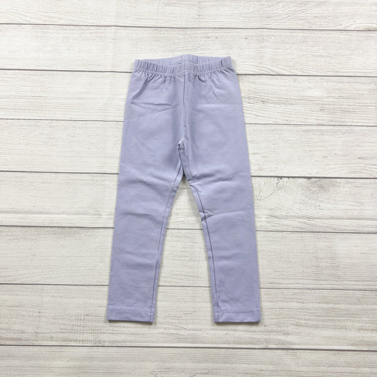 Hanna Andersson Girls Lavender Leggings Classic Stretch Pants NEW 4