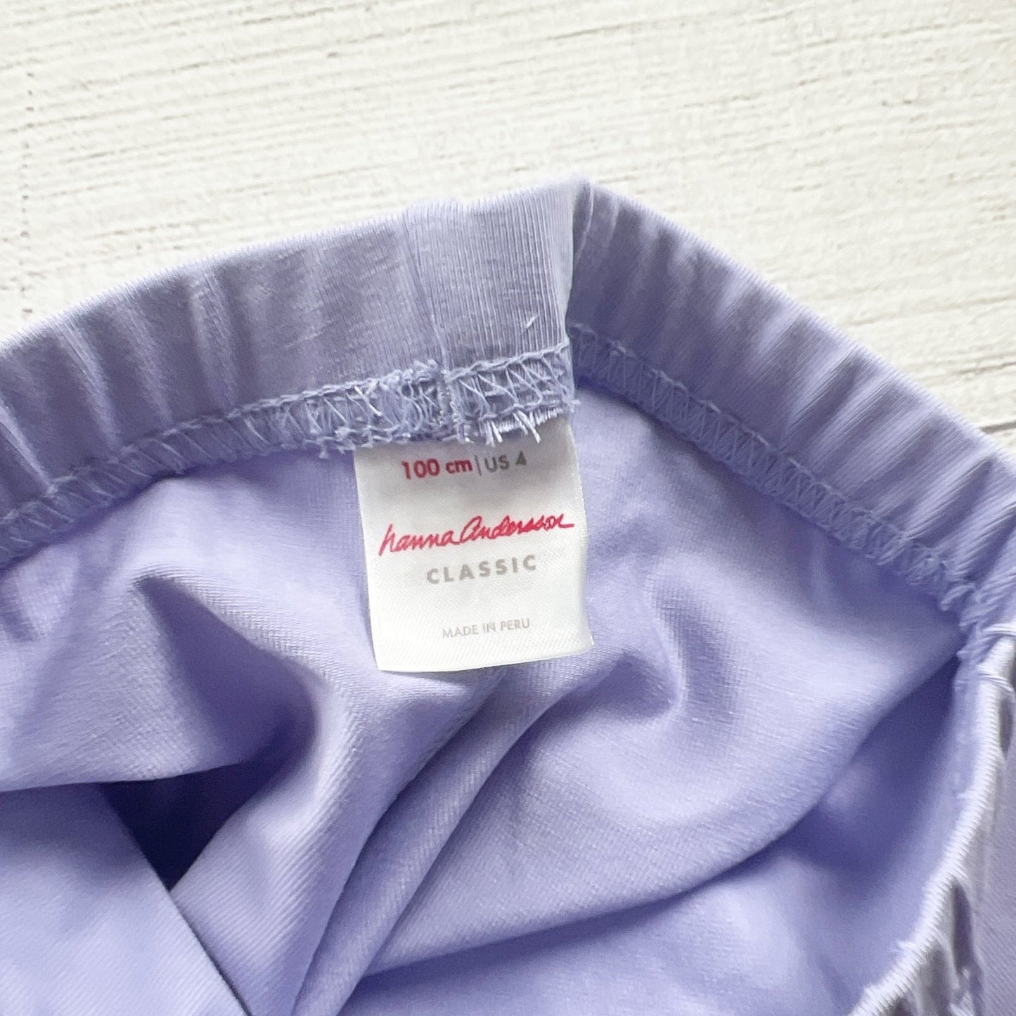 Hanna Andersson Girls Lavender Leggings Classic Stretch Pants NEW 4